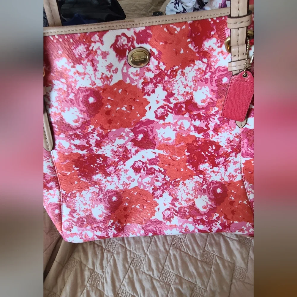 COACH floral print purse - Picture 2 of 3